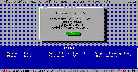 Astrometrica 3.25